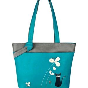 ESPE Kitty Cat Vegan PU (Faux) Leather Shoulder Handbag